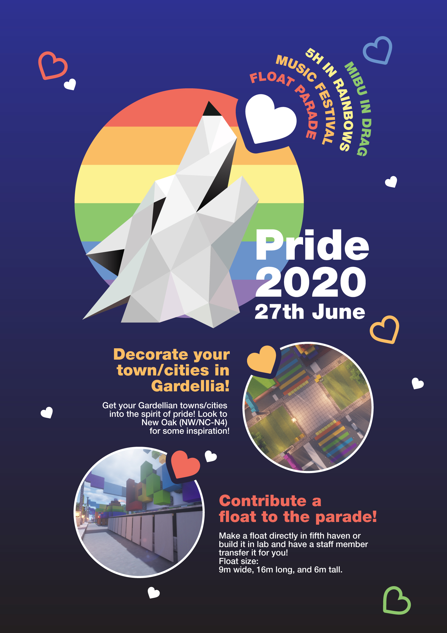 Poster promoting Pride 2020 celebrations