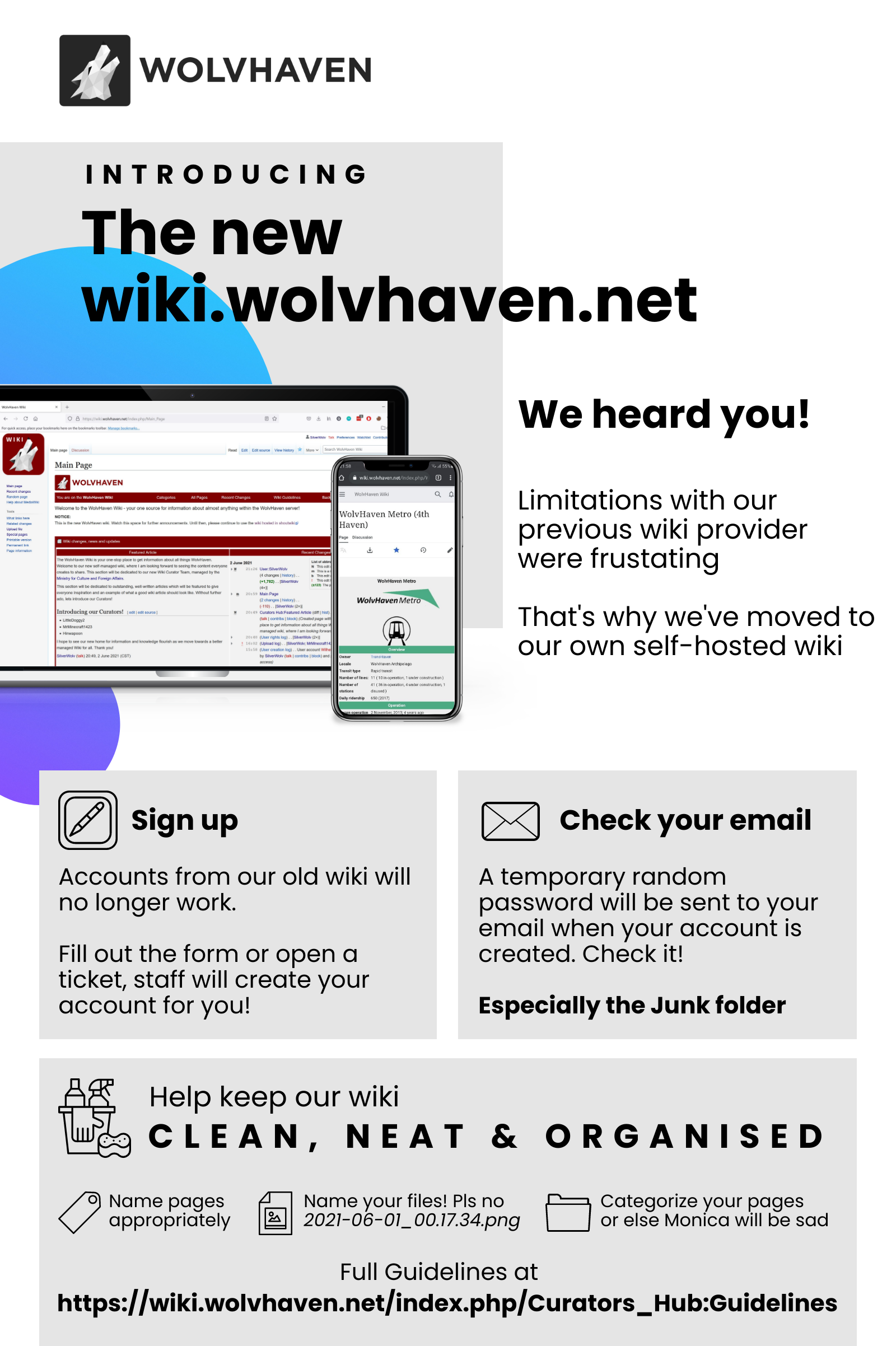 Launching the new wiki